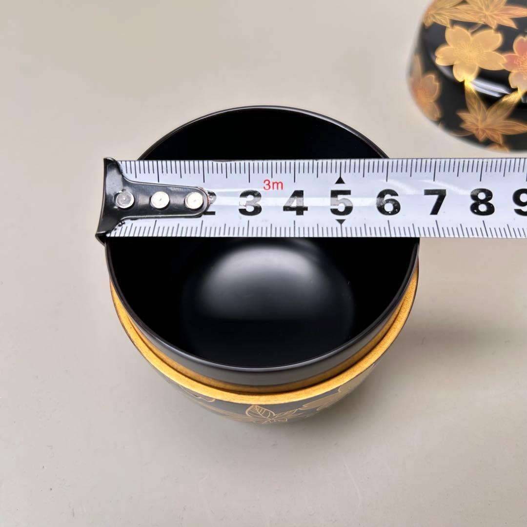 A046茶道具 棗 西條一斎 雲錦蒔絵大棗