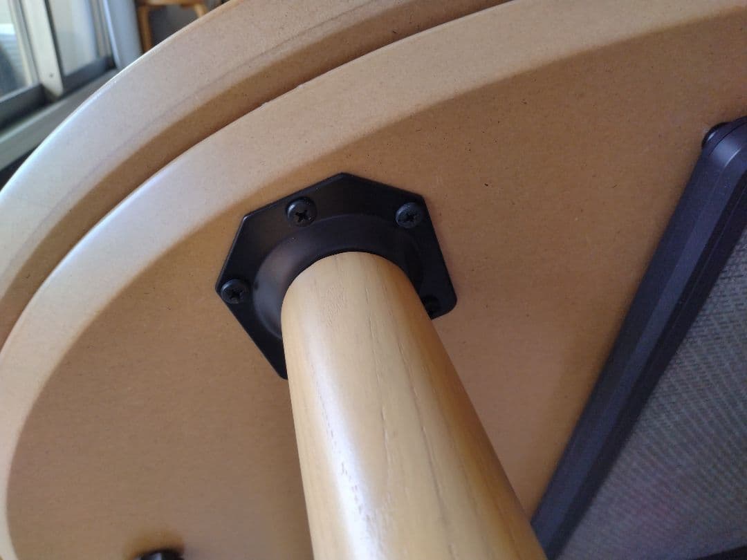 訳あり21年製】MUJI無印 オーク材楕円こたつ小/ローテーブル机座