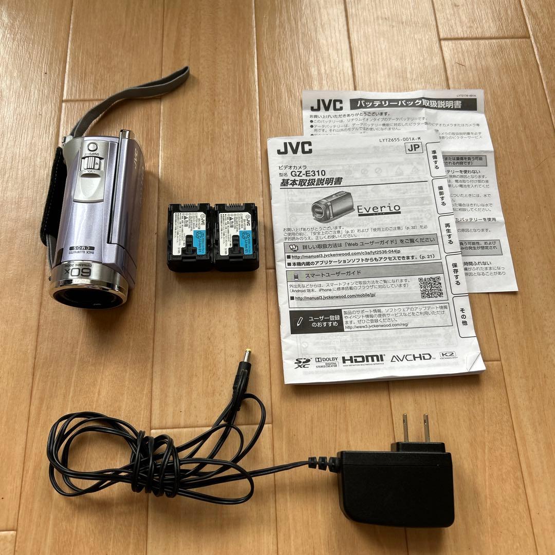 JVC ビクター GZ-E310エブリオ　パープル