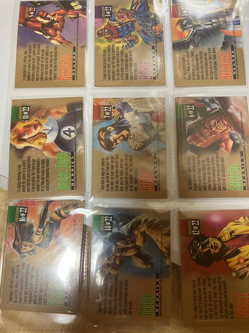 マーベルマスターピース1995】キャンバスカード15種シルバーサーファーほか