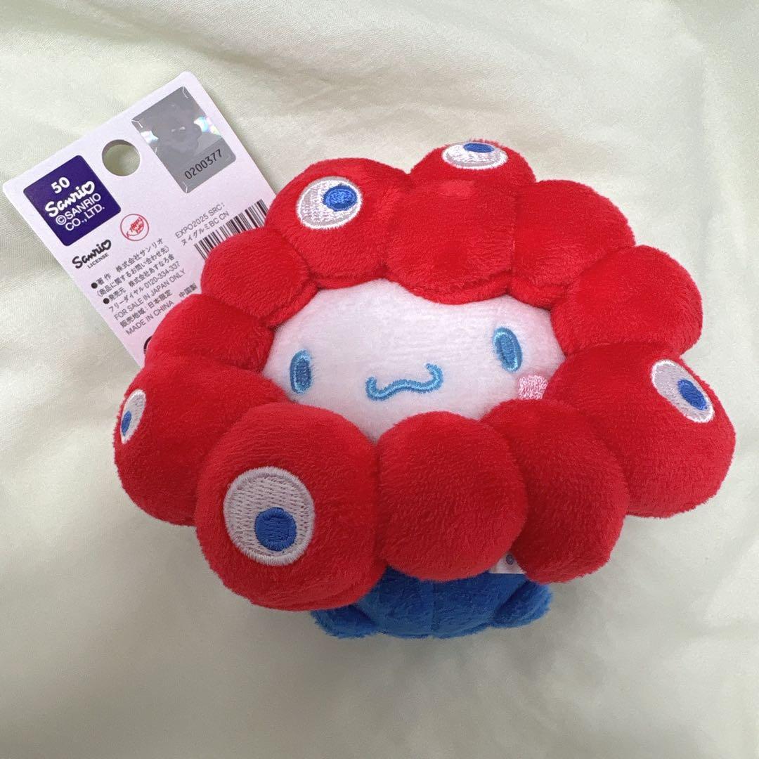 ミャクミャク シナモンロール カラビナ付き サンリオ 黒ミャクミャク