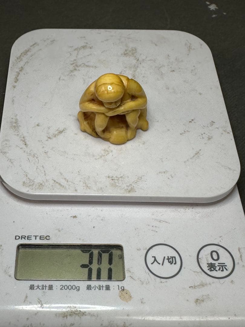 極上 根付 印鑑 天然素材 アンティーク 和彫 置物 骨董 飾り物 古美術