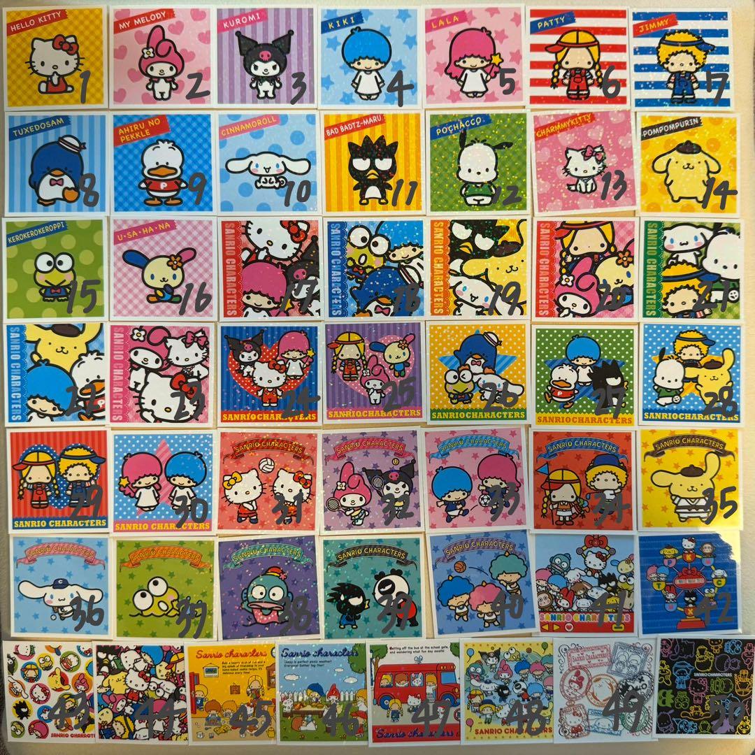 バラ売り可】サンリオキャラクターズシールコレクションコンプリート50