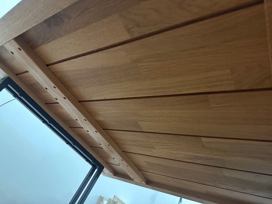 ダイニングテーブル 180×90cm 高さ72cmアイアン脚 4～6人用