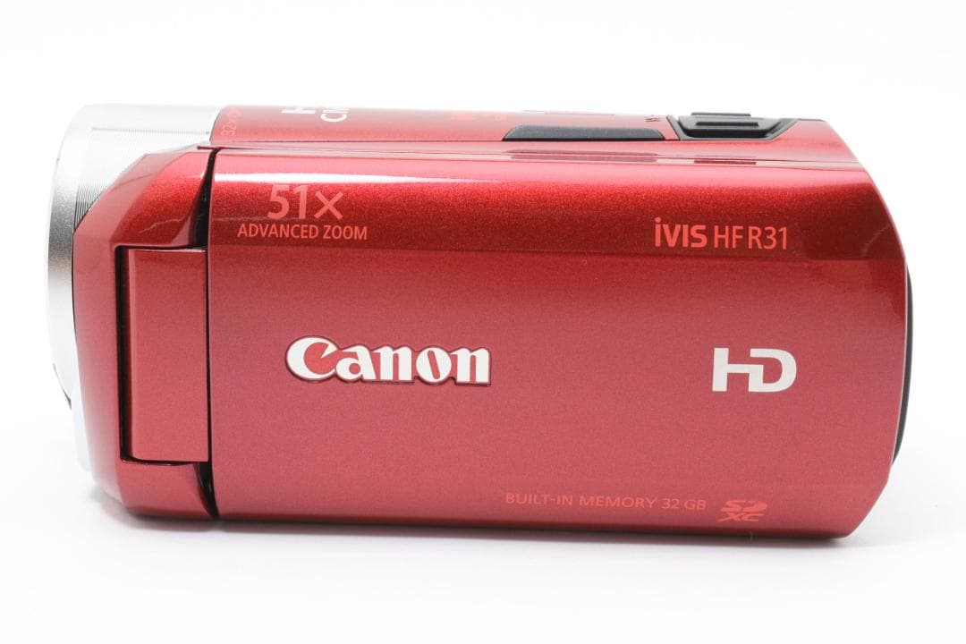 【極美品】Canon ビデオカメラ iVIS HF R31 レッド　動作確認済
