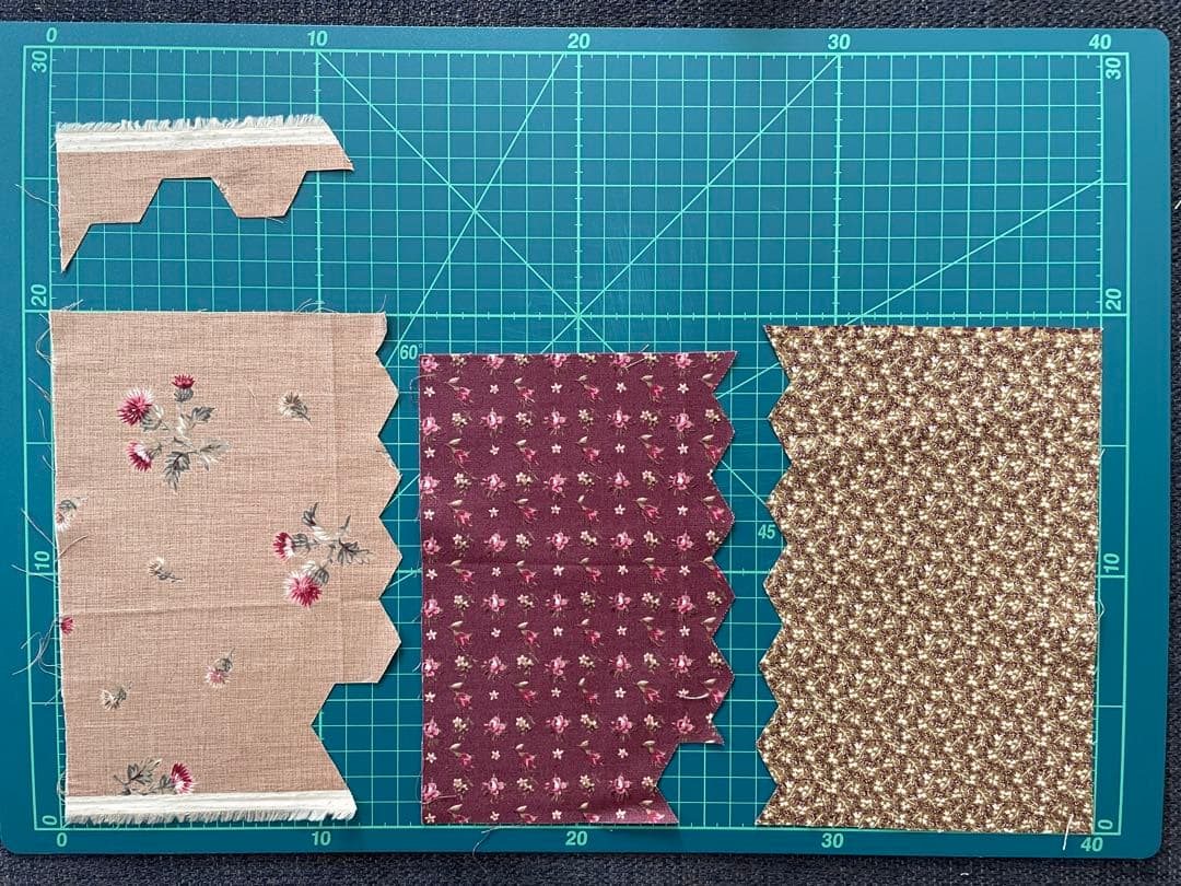 （370）正六角形 パッチワーク 製作途中