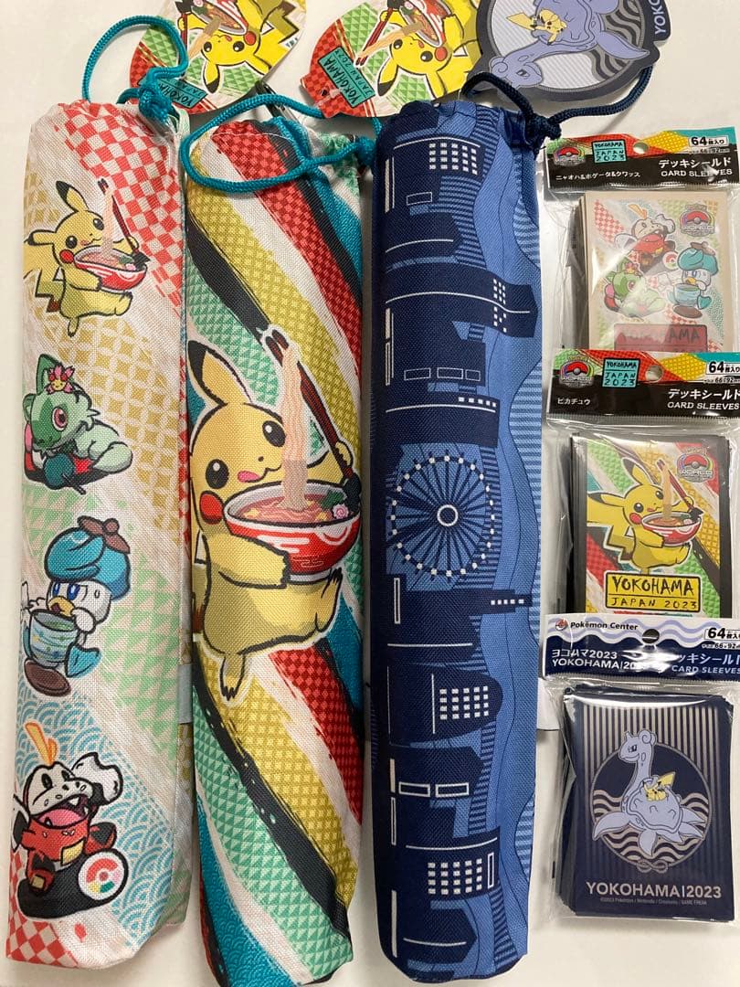WCS横浜2023 限定ラバープレイマット3種&デッキシールド3種セット 配送
