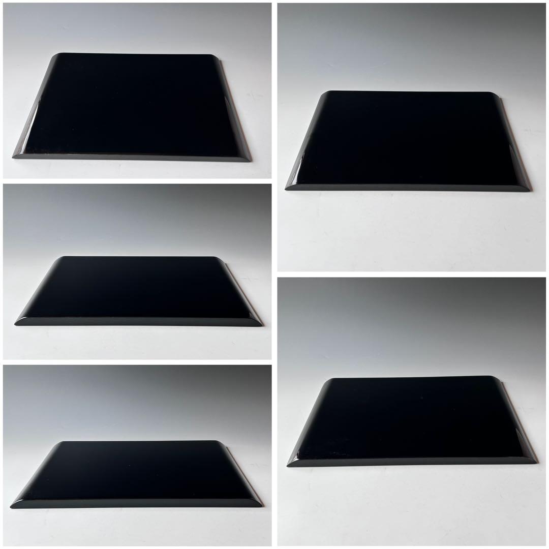 輪島塗 花紋 テーブル膳 五客組 漆器 懐石盆 おもてなし 食器 和食膳