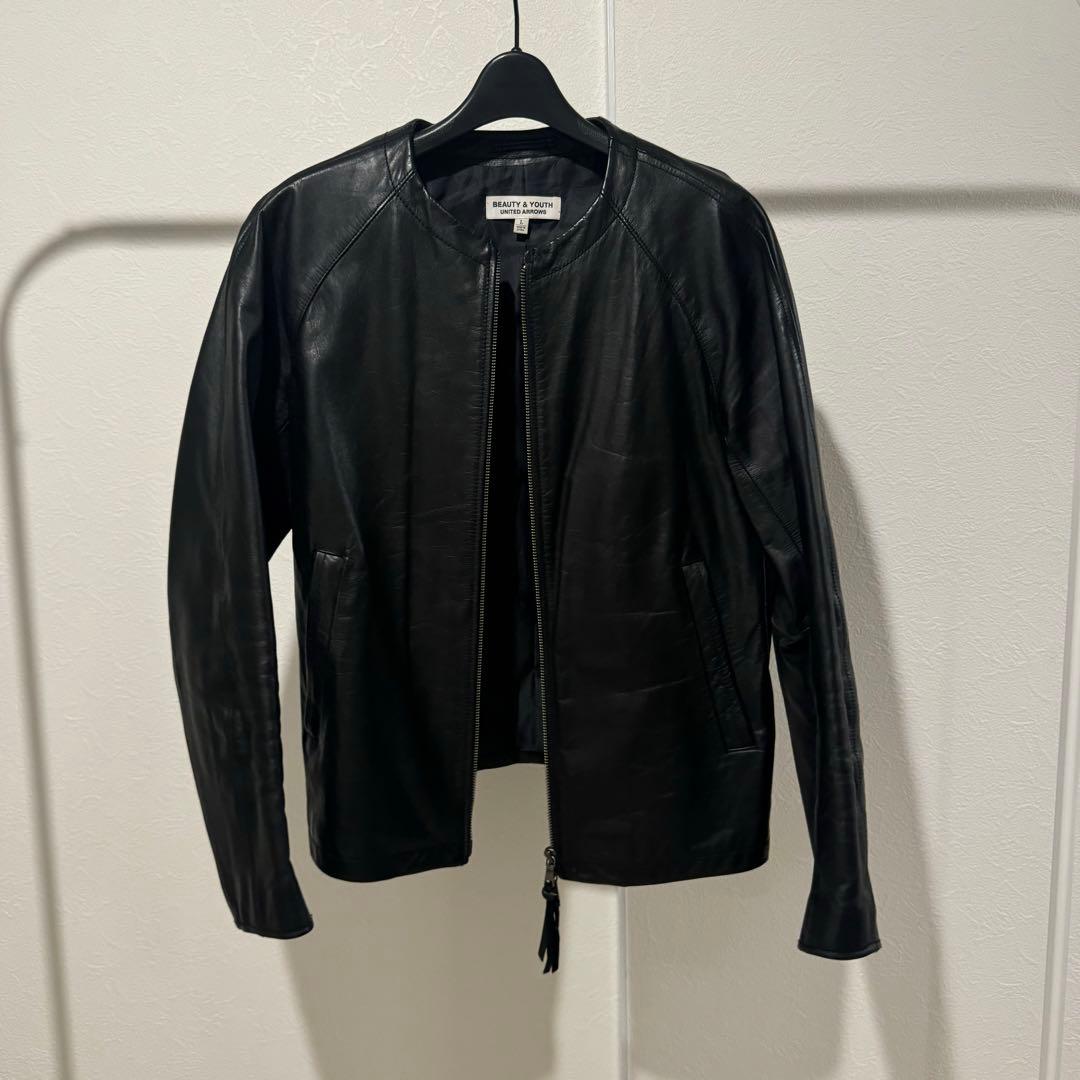 BEAUTY & YOUTH 黒 レザージャケット L 希少Lサイズ◎ UNITED ARROWS