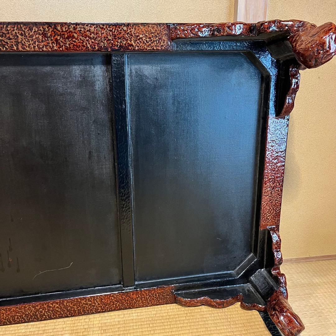 高級座卓 津軽塗 細かな細工 特徴的な脚デザイン