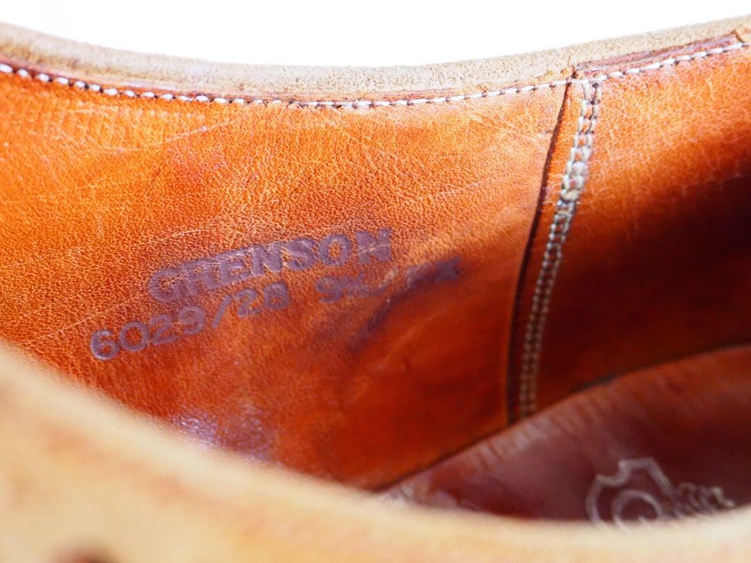 靴 70s Grenson Genuine Hippo shot wing tip