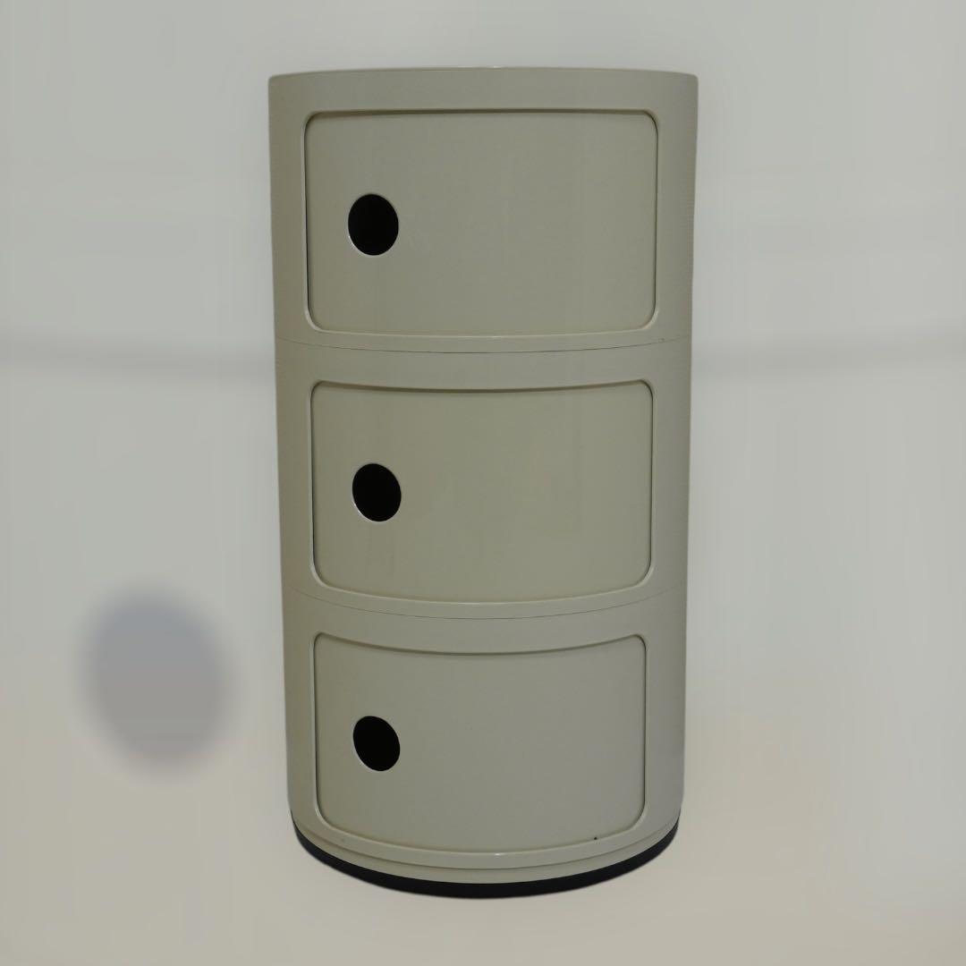 8794.カルテル コンポニビリ 3段 アイボリー コンポニビリ3｜Kartell｜カルテルオフィシャルサイト｜イタリア製