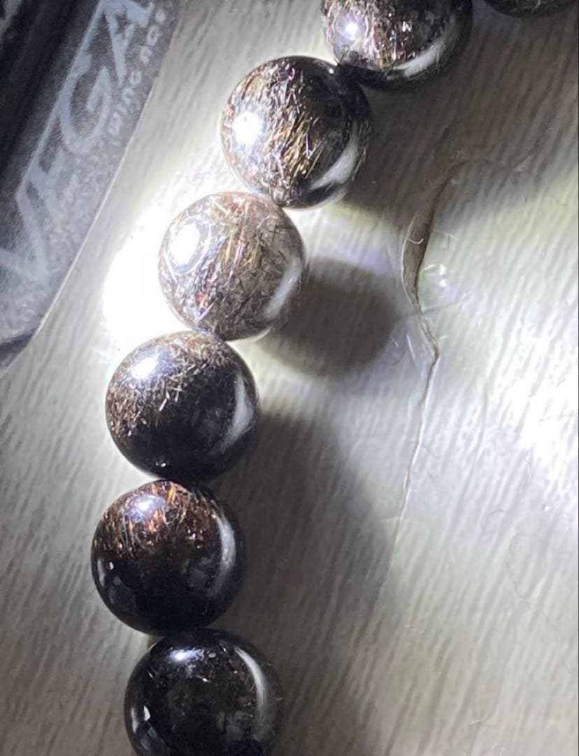 ⭐️大特価⭐️ブラックルチルクォーツ　 ルチレイテッドクォーツ　ブレスレット　天然石