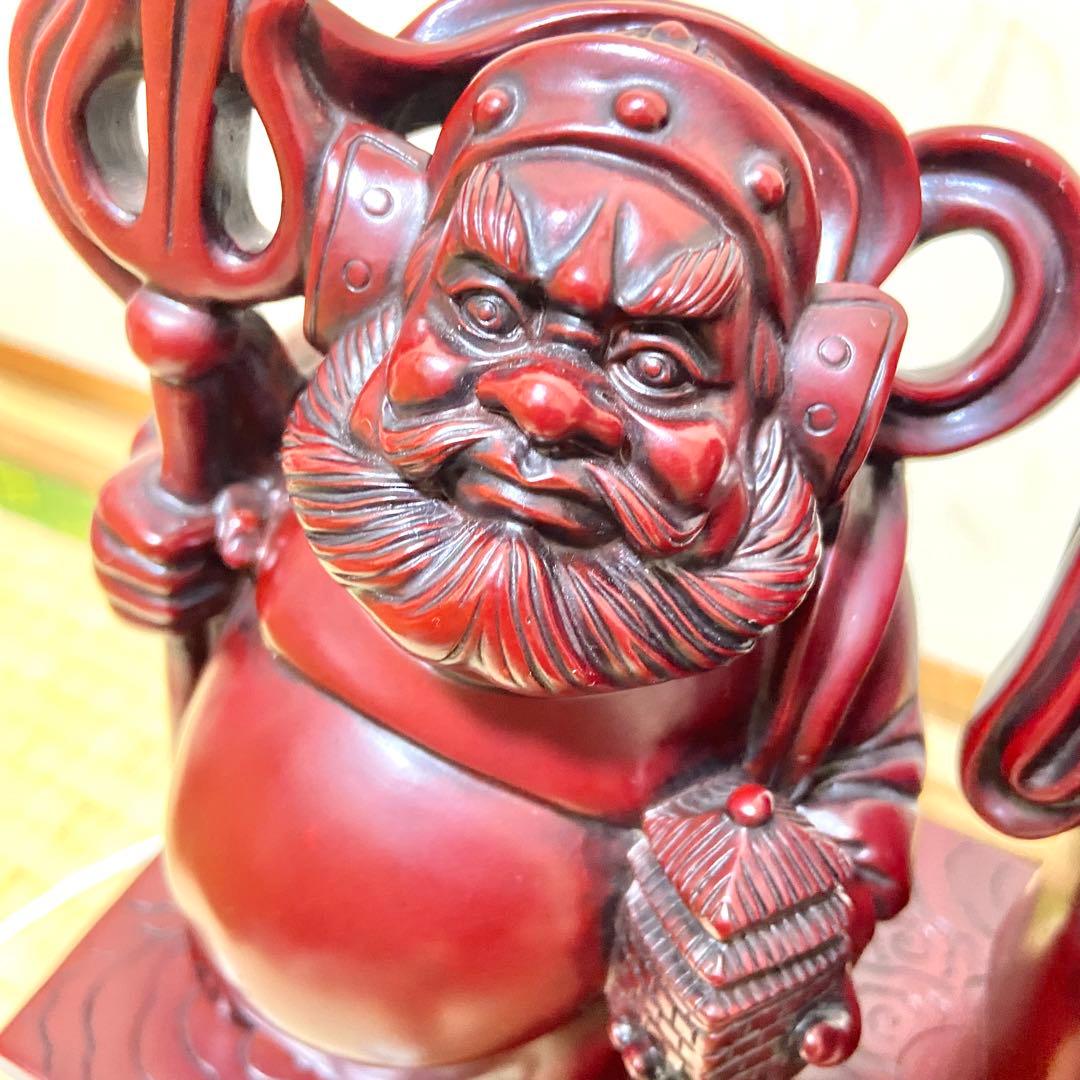 七福神 巨大 置物 縁起物 美術品 階段台座付き 笑福 骨董品 大黒天