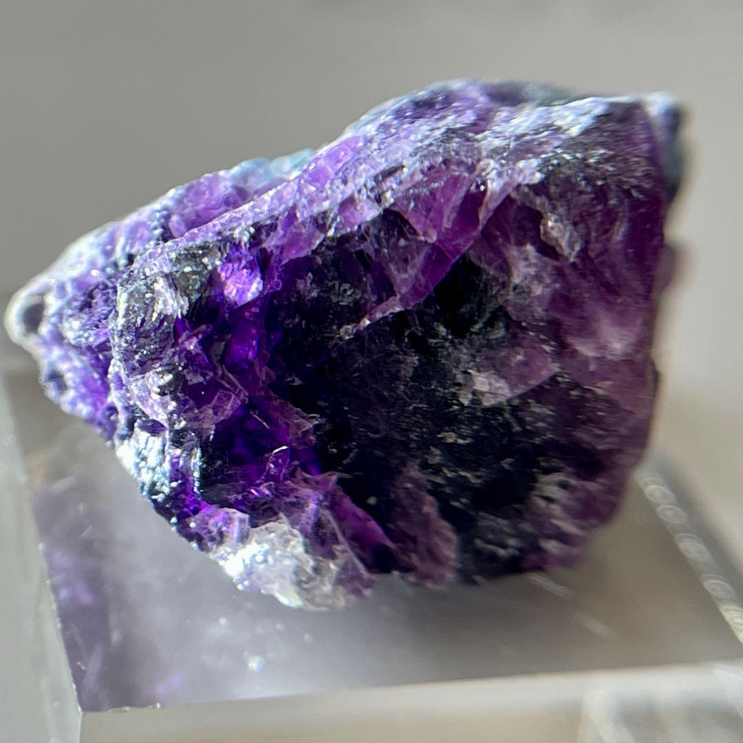 バイカラー フローライト 115.7ct 原石 パープル ブルー 鉱物 天然石