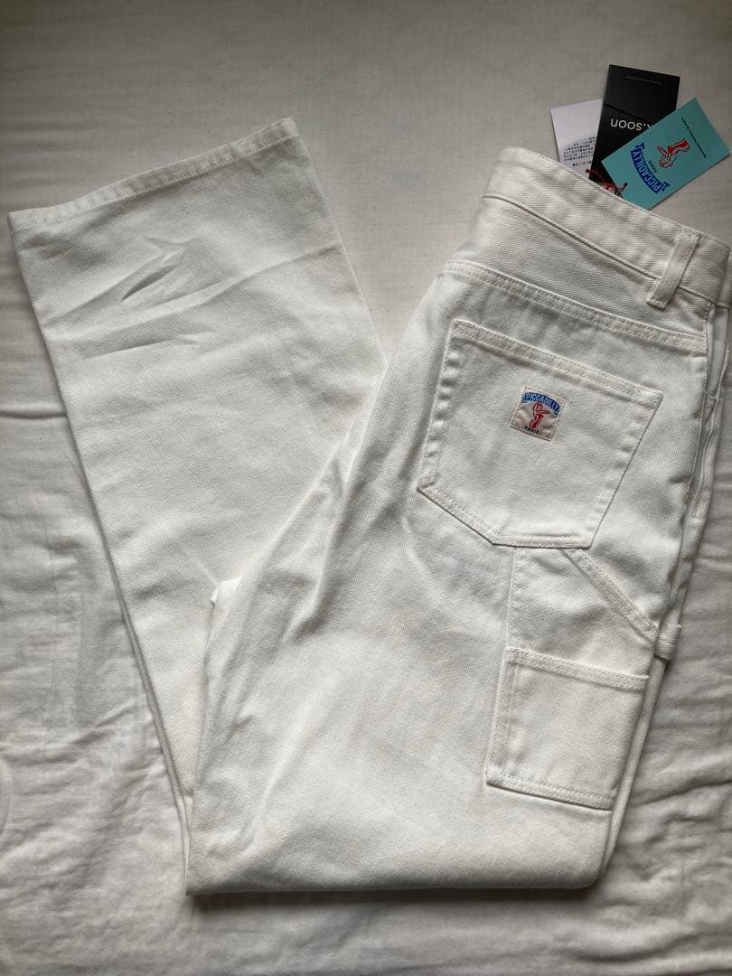 ok.soon×piccadilly コットンホワイトペインターパンツ