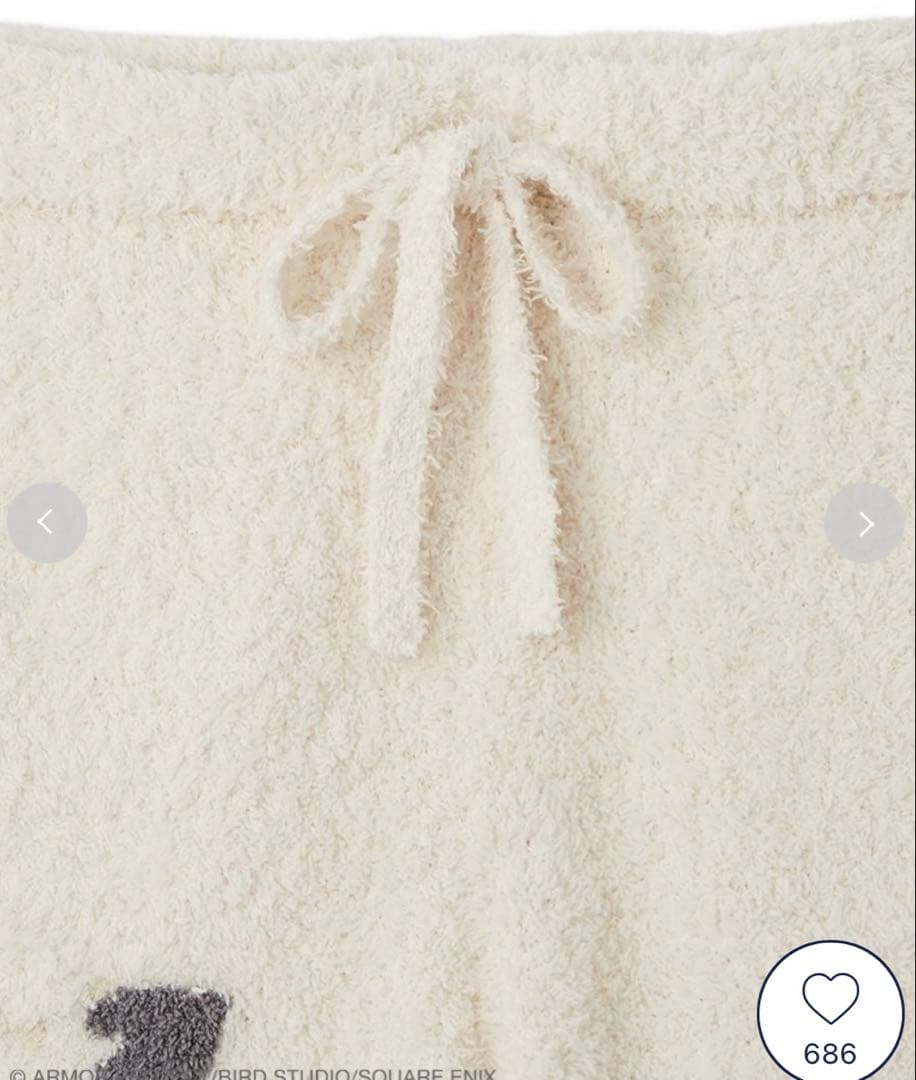 ジェラートピケ ドラゴンクエストコラボ ジェラートモーモンパーカー&ハーフパンツ