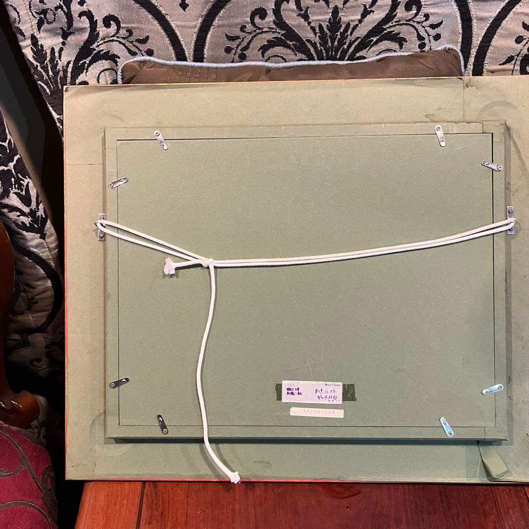 高級額　真作　樋口洋 「札幌麦秋」 油彩6号 B01 - 50741 風景画　5