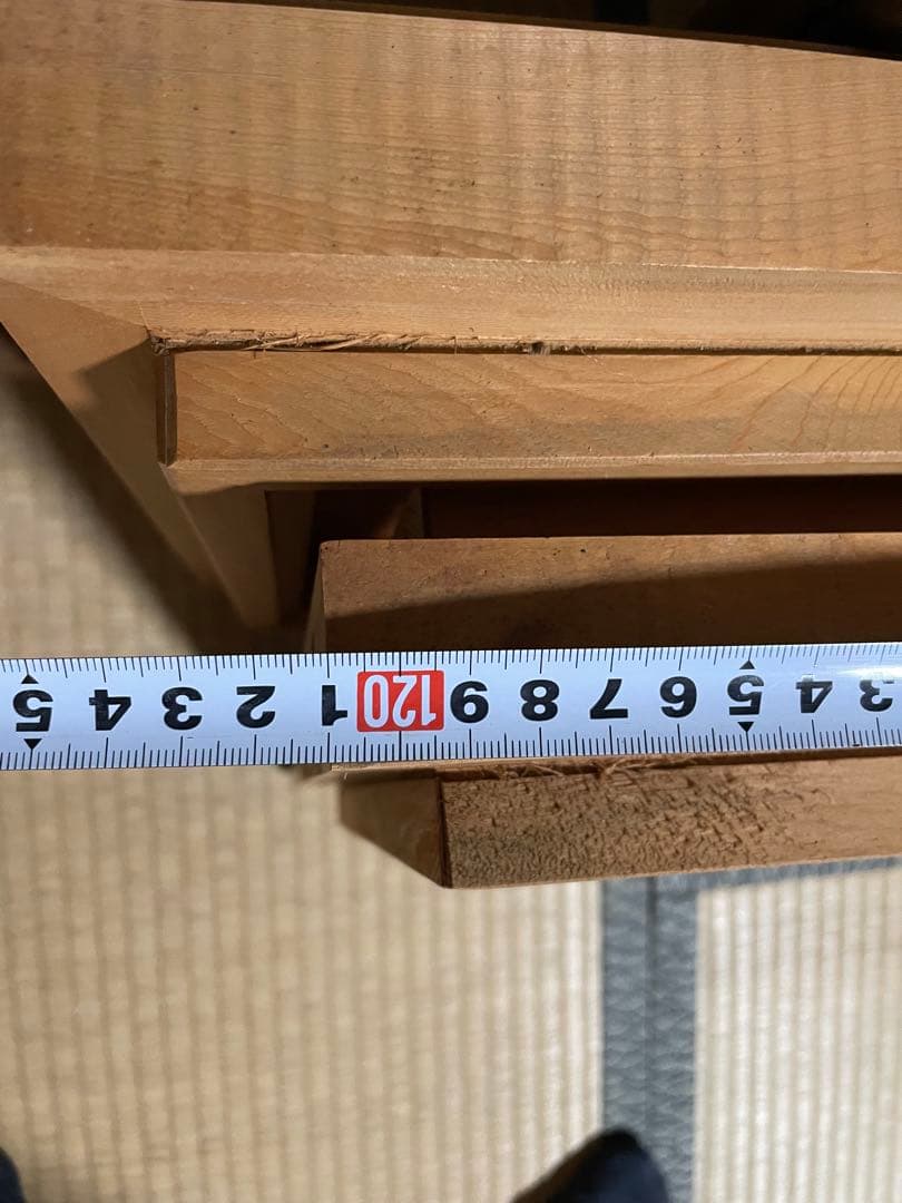 2つセット 欄間 鶴と松のデザイン 彫刻 両面彫り