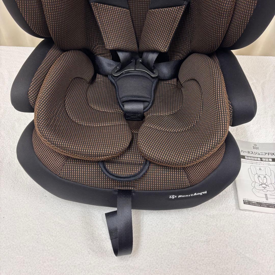 ☆未使用に近い☆ 1～11才 ハーネスジュニアFIX ISOFIX ブラウン