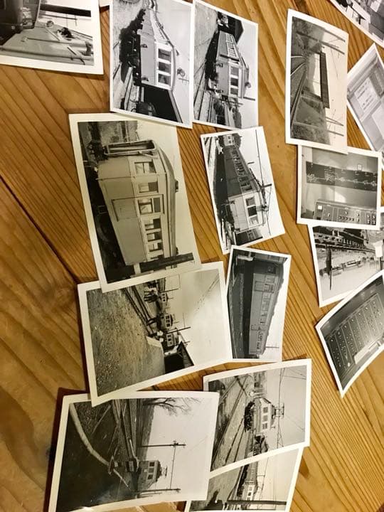 日立電鉄　写真　帽章 廃線 ローカル線 モハ　電車