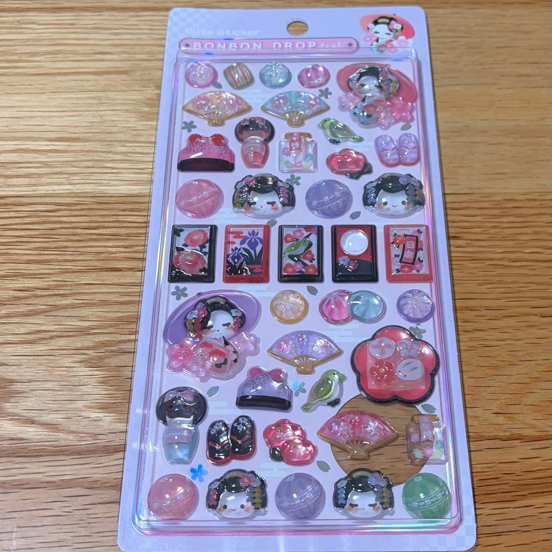 ボンボンドロップシール　和柄