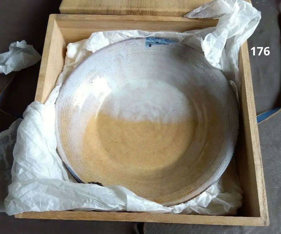 骨董　萩焼　大皿　休雪 骨董 萩焼 大皿 休雪 骨董 萩焼 大皿 休雪 十三代 三輪