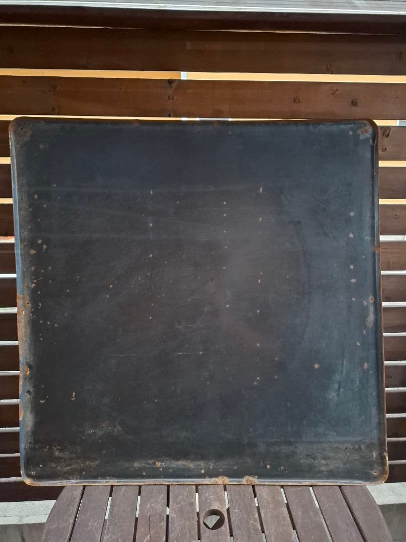 け*じ様 琺瑯看板　ハイアース　水原　ホーロー看板　昭和　レトロ