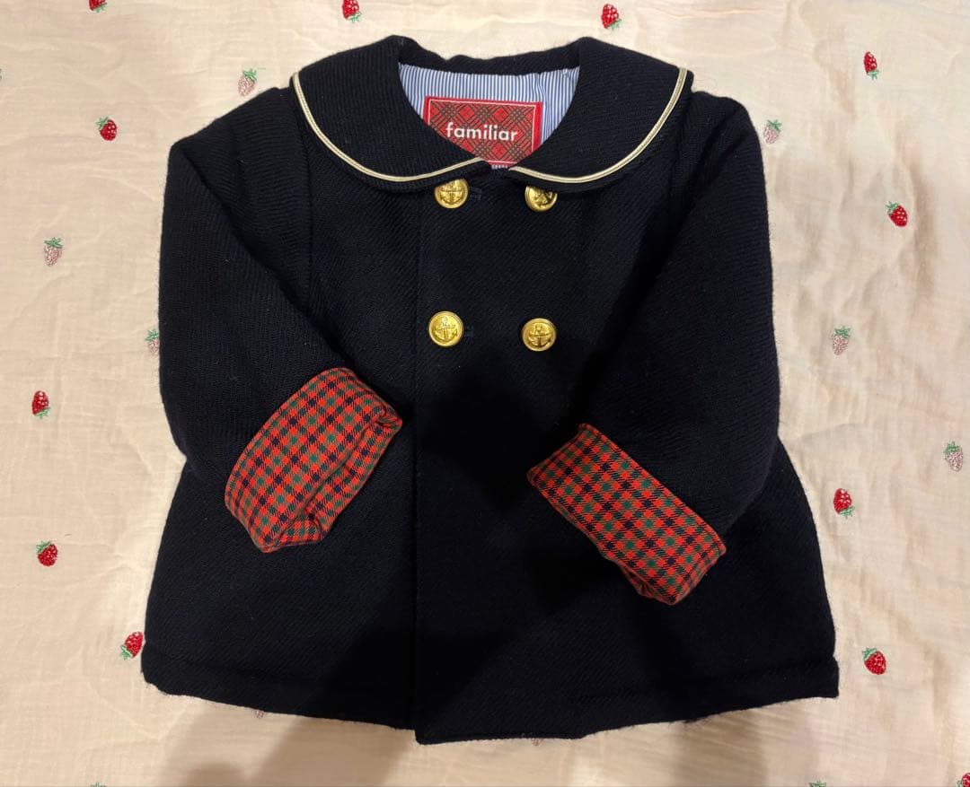 familiar セーラーウールコート
