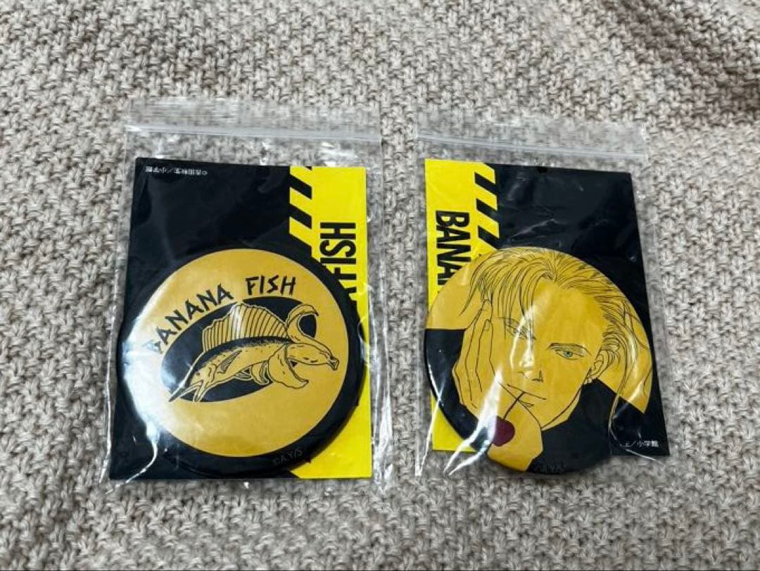 BANANAFISH バナナフィッシュ アベイル 缶バッジ 2点セット アッシュ