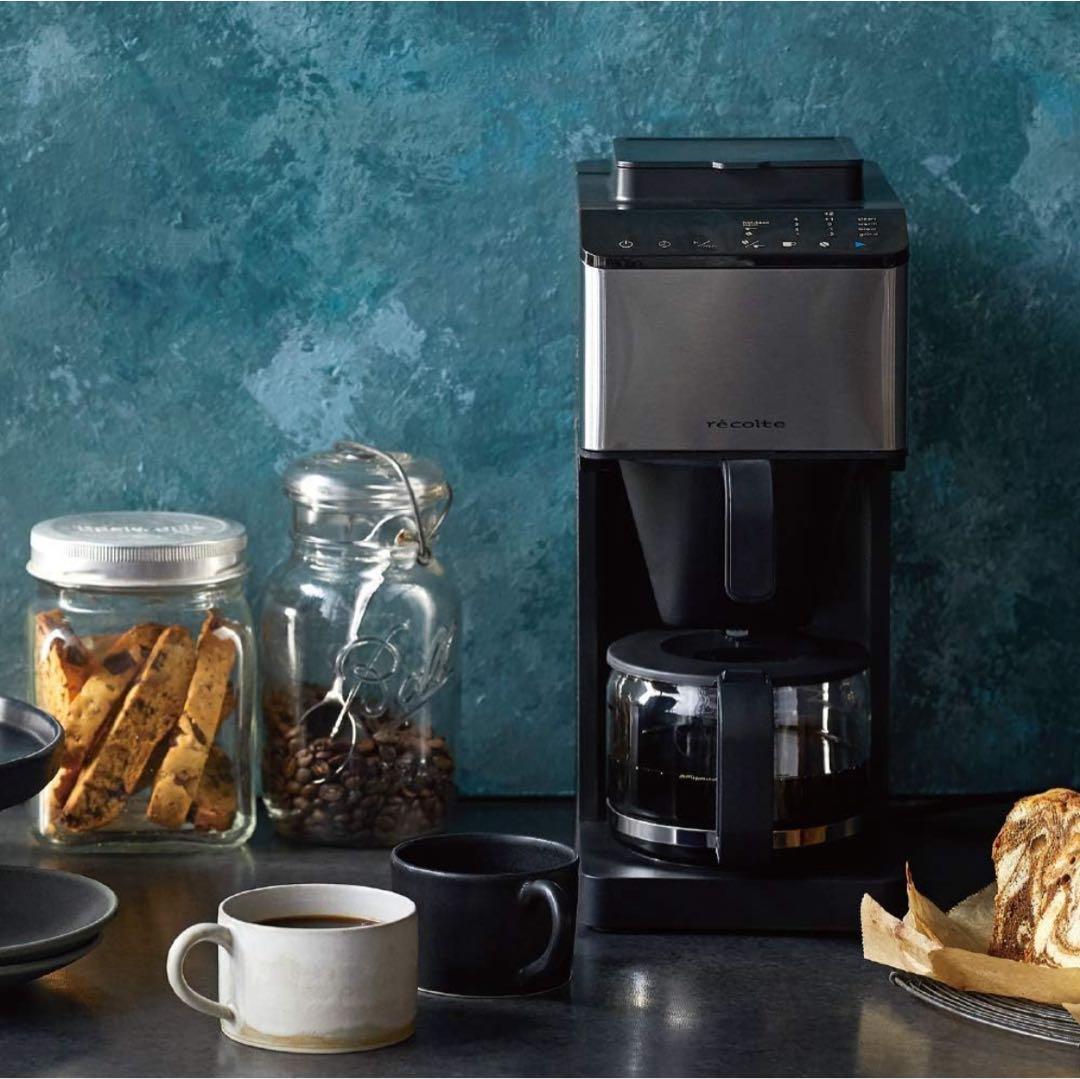 新品未使用 レコルト コーン式全自動コーヒーメーカー(外箱一部破れ