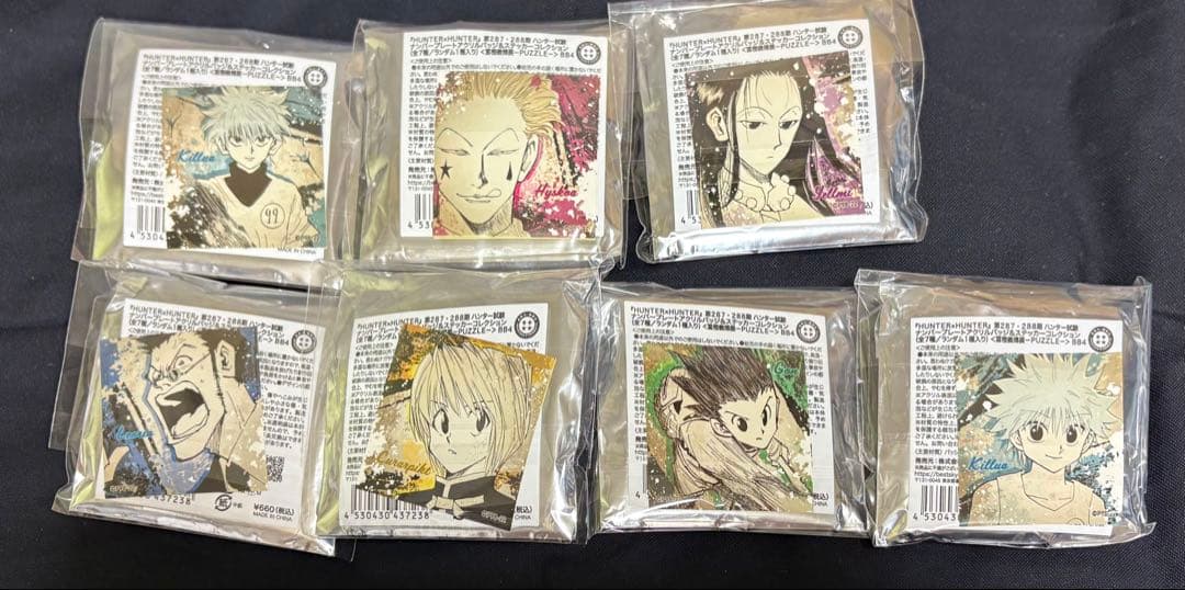 HUNTER×HUNTER 冨樫展 ナンバープレートアクリルバッジ＆ステッカー