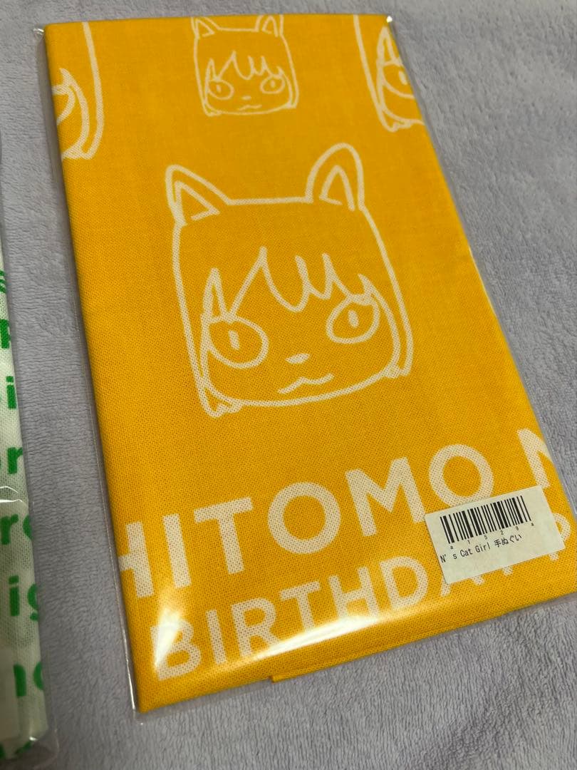 奈良美智のライブ誕生日会の手ぬぐい2019年製｜奈良美智の