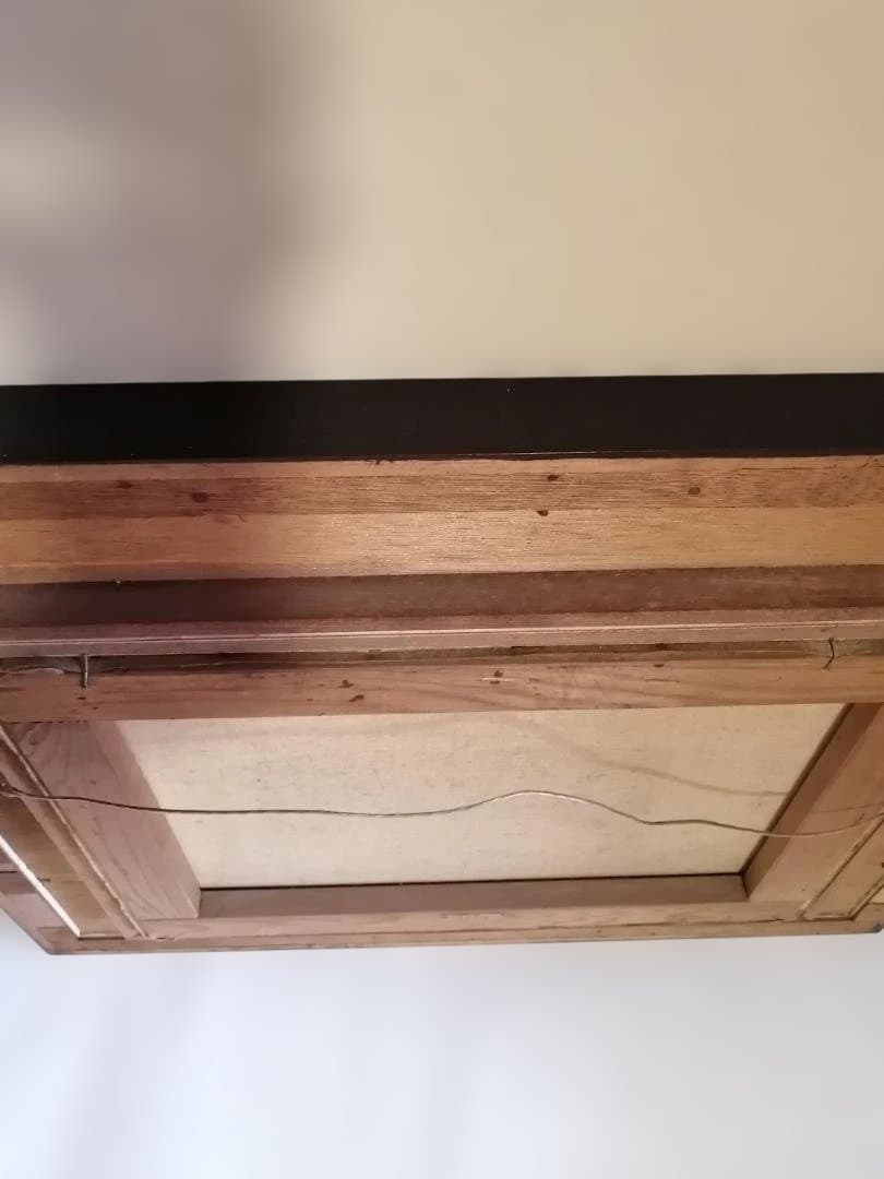 アルフレッド・シスレー「マルリー・ル・ロワの雪」油彩画プリント　額縁付き