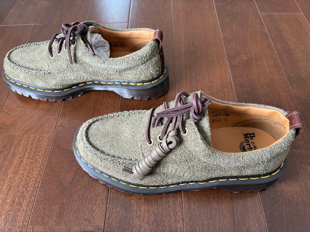 靴 Dr.Martens Lowell \"Olive/Dark Brown\"