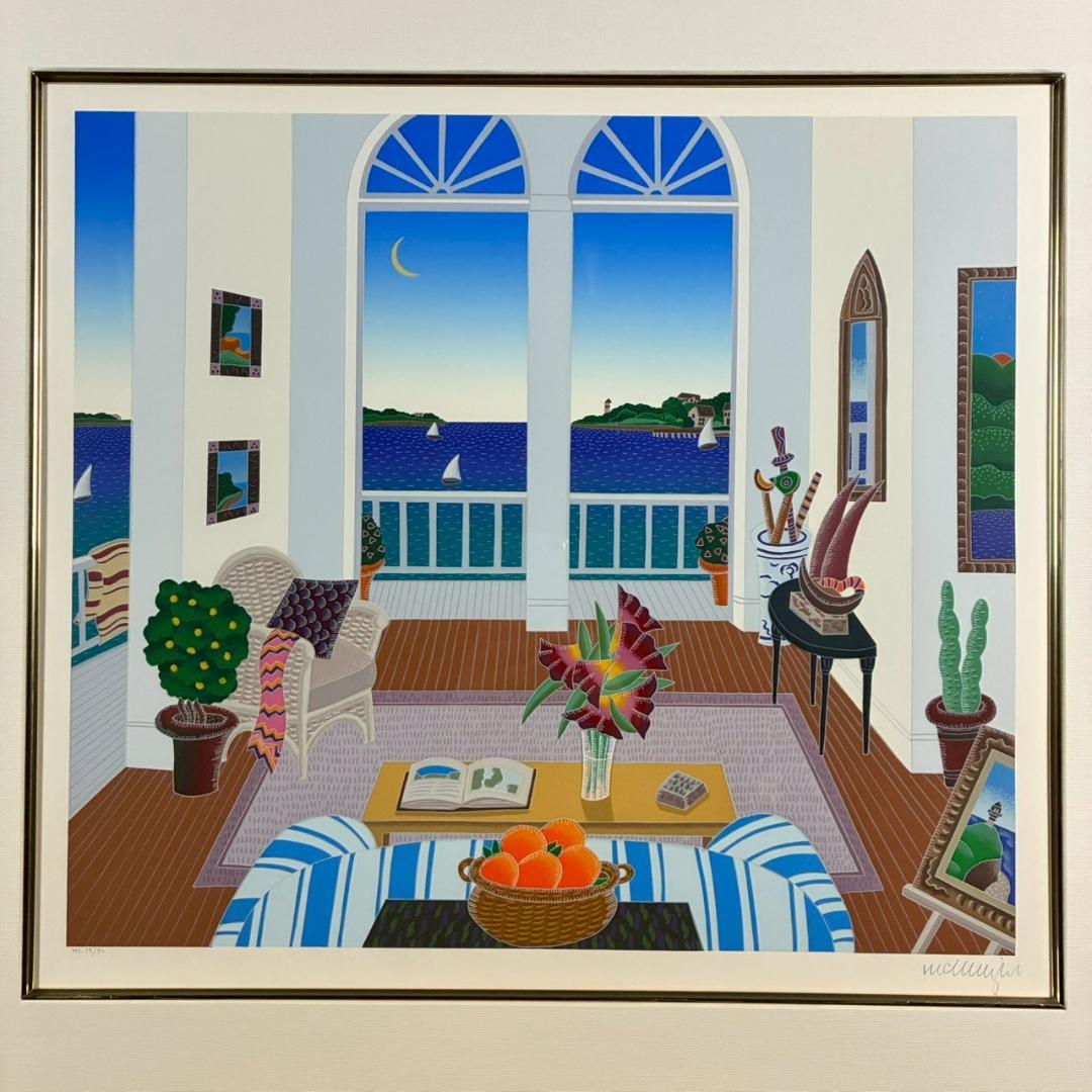 美品 トーマス・マックナイト「マダケット」シルクスクリーン サイン入