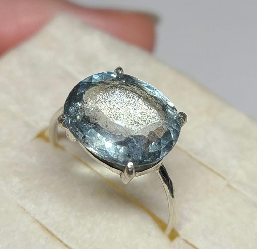 レインボーにピカピカシラー☆非加熱ブラジル産アクアマリン☆オーダー