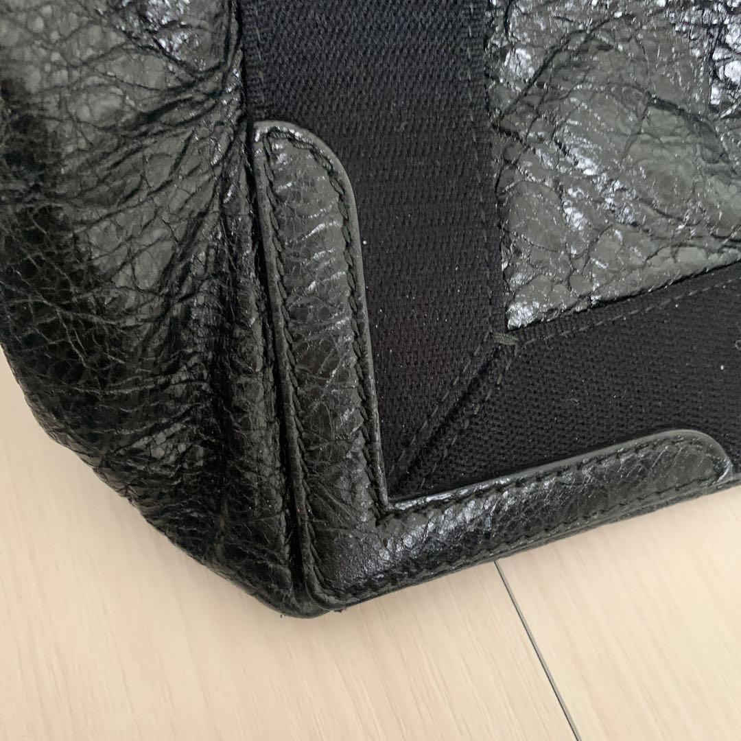 バレンシアガ ネイビーカバス S トートバッグ ブラック