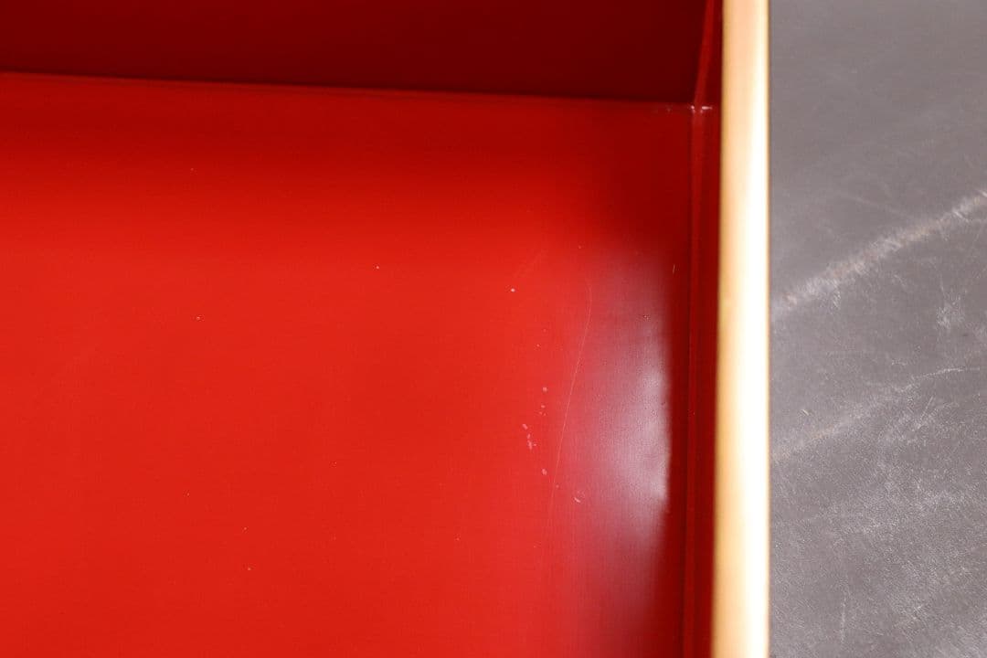 輪島塗 桐家紋 黒塗内朱塗 五段重 堅地布着 重箱 金蒔絵 木製 【MA357】