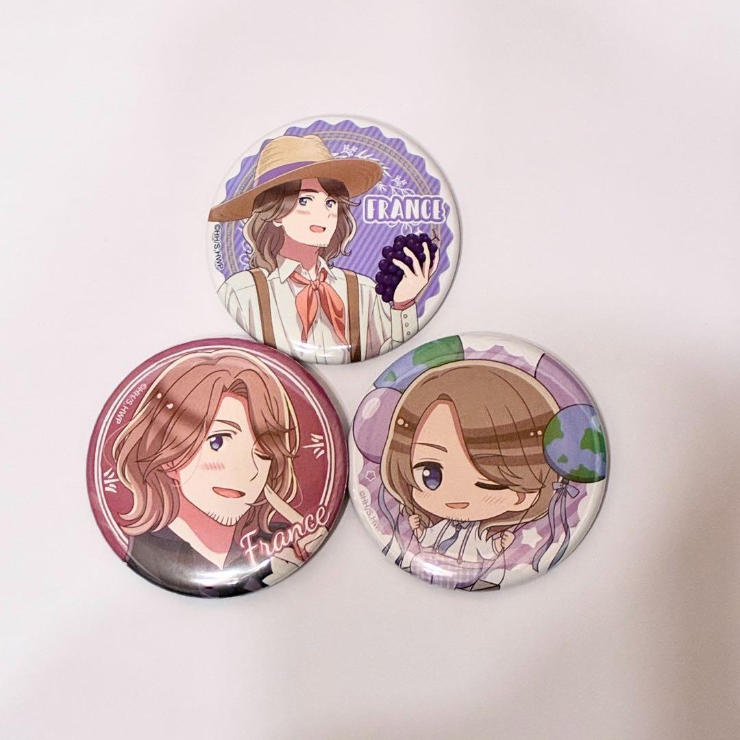 ヘタリア フランス ばるんこ 収穫祭 ブラックフォーマル 缶バッジ