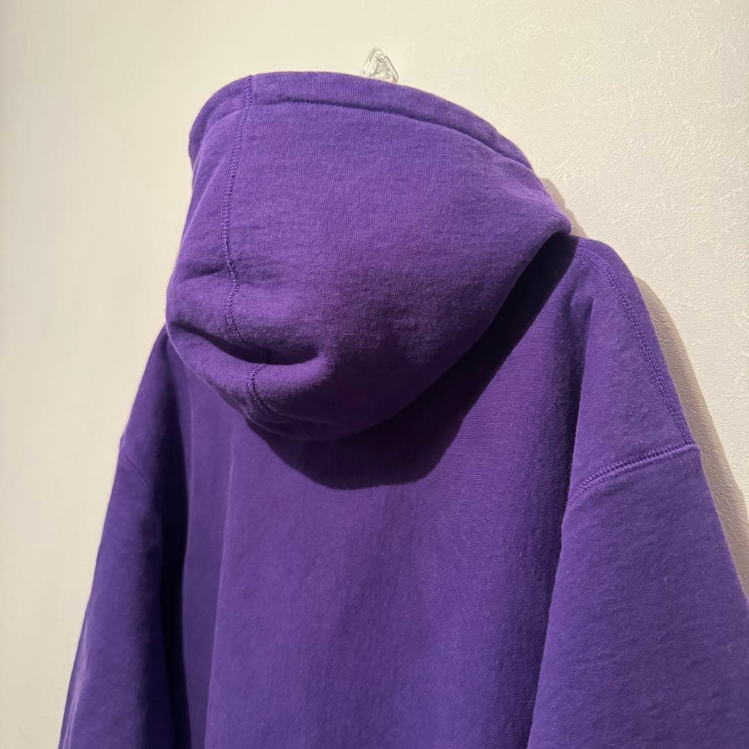 Supreme スモールロゴ パーカー フーディー Lサイズ パープル