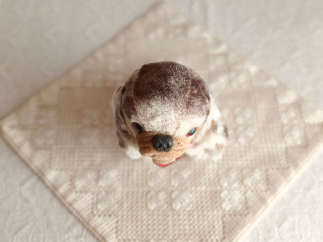 * vintage dog ♡ ハートのワンポイント キュートな ワンちゃん
