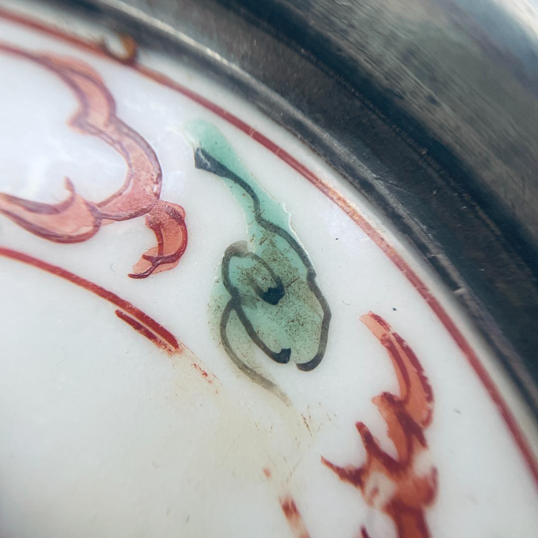 明】五彩 龍紋包錫 茶托 共仕覆 景徳鎮 中国美術 中国古玩 - メルカリ