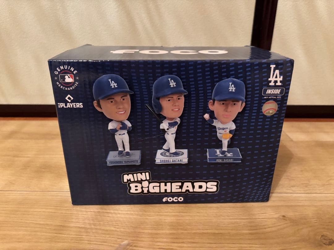 MLB公式世界5000個限定ドジャース ボブルヘッド 3体セット 大谷佐々木山本 Amazon.co.jp: [世界5000個限定]ドジャース ボブルヘッド 3体セット
