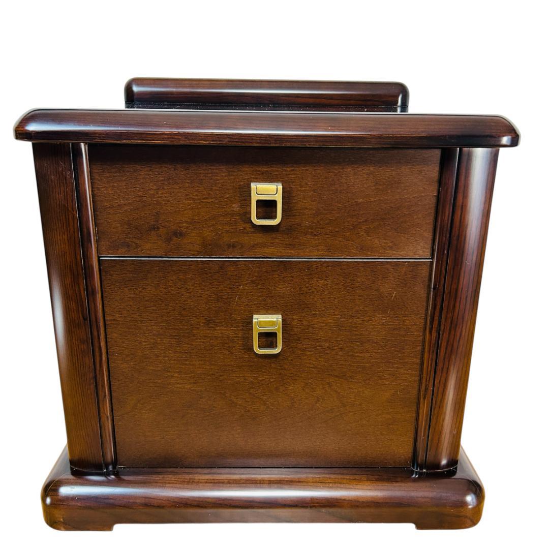 フランスベッド 天然木 ナイトテーブル サイドテーブル 2段チェスト 9800 フランスベッド 天然木 ナイトテーブル サイドテーブル 2段チェスト