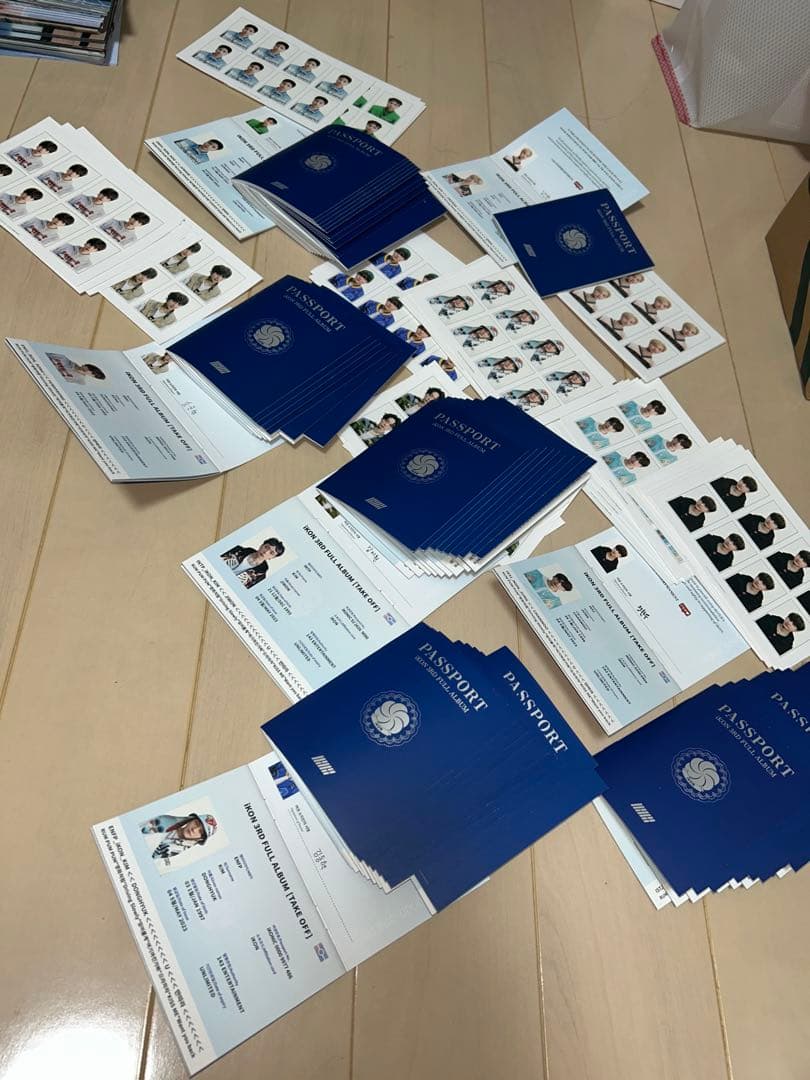 iKON TAKE OFF パスポートフォトブック＋IDカード＋証明写真　51枚