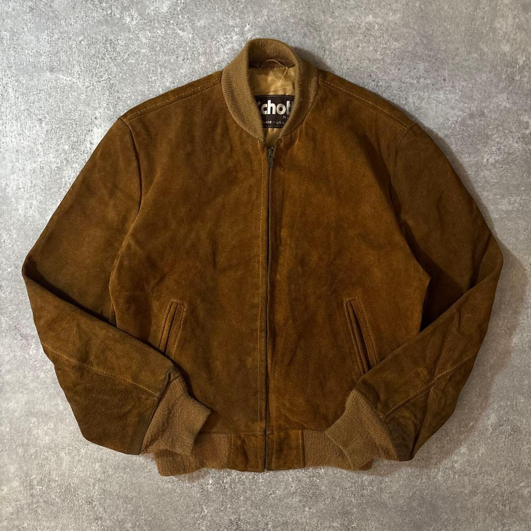 OLD Schott 80s USA製　レザージャケット　ブルゾン　スエード Schott ショット 80s USA レザー ジャケット ブルゾン スエード