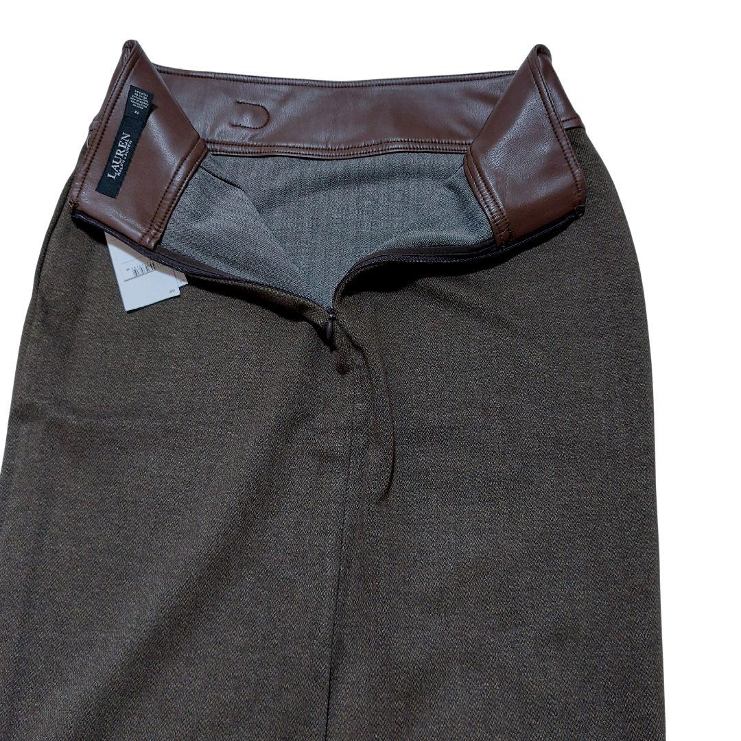 【新品タグ付き】ローレンラルフローレン　バックルトリムヘリンボーン　スカート