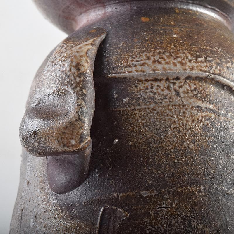 備前焼 人間国宝 金重陶陽作 花入 共布 道明識箱 D R8519B - メルカリ