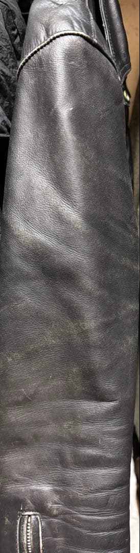 80s–90s Archive 牛革 レザージャケット ライダース ダブルジップ 80s